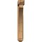 Ekena Millwork Thorton Arts and Crafts Rough Sawn Bracket w/ Offset Brace, Western Red Cedar, 6"W x 30"D x 42"H BKT0604X30X42THR03RWR - alternate 3